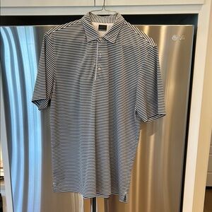 Greg Norman Collection Black and White Polo Shirt